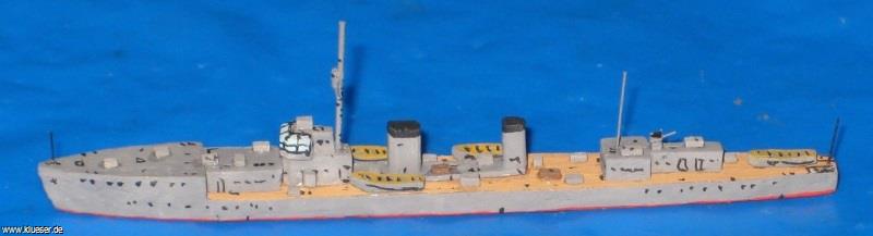 Momi class Zerstörer Sumire wurde Trainingsschiff Mitaka. Modell von Uwe Hoppe.