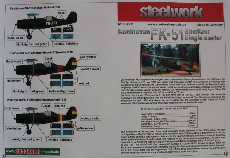 Koolhoven FK-51 Einsitzer
