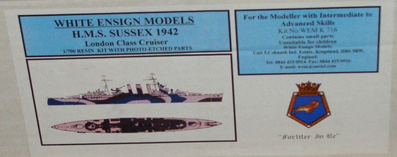 HMS Sussex 1942