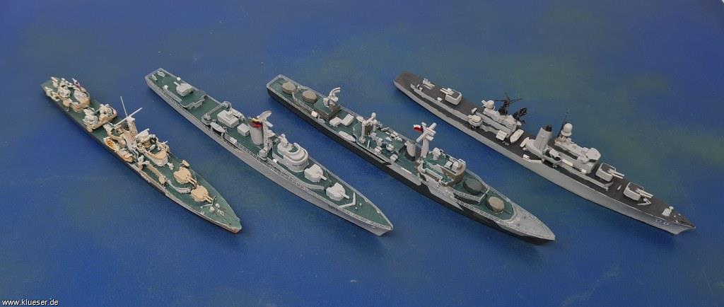 Almirante Williams Exocet ca 1980, HMS Barfleur R80 (1944), HMAS Vendetta D08 1973, Nueva Esparta Seacat 1969