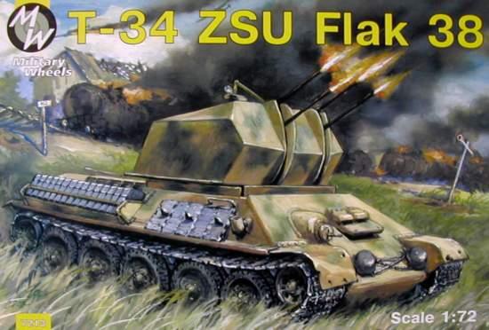 T-34(r) mit 2cm Flak 38 Vierling